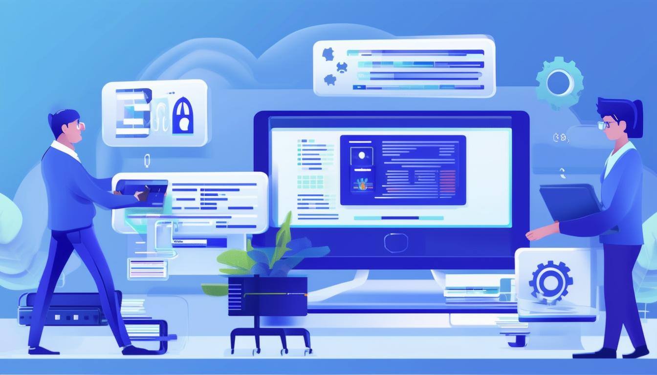 A detailed image of a small to medium-sized business implementing co-managed IT services to enhance efficiency and security while cutting costs.