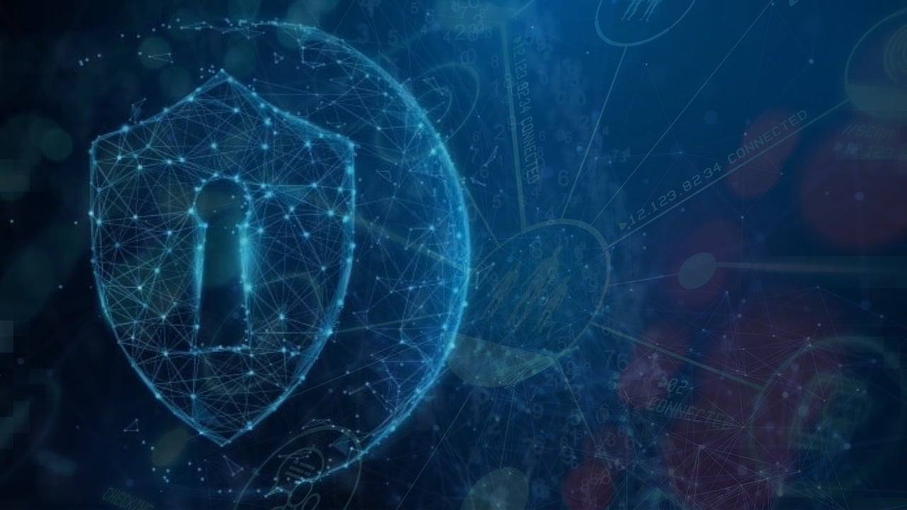 blue cyber space