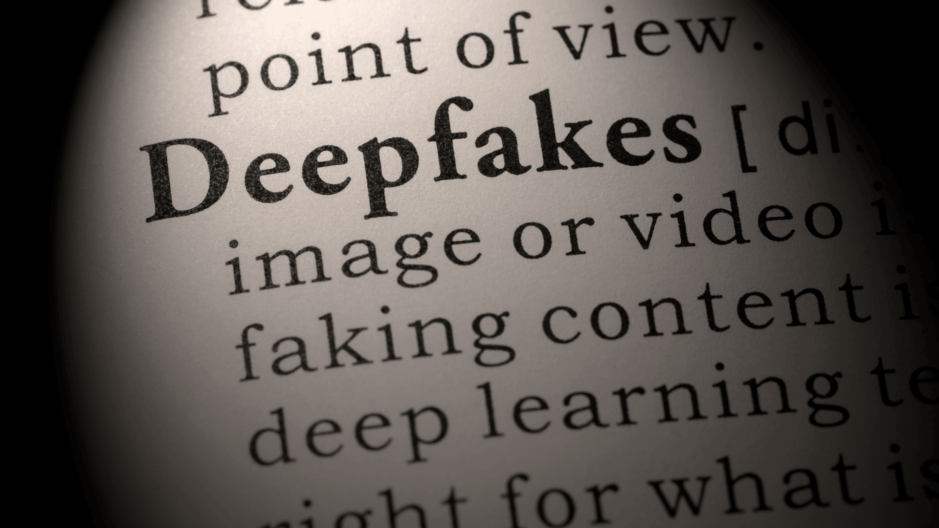 Deepfakes definition entry
