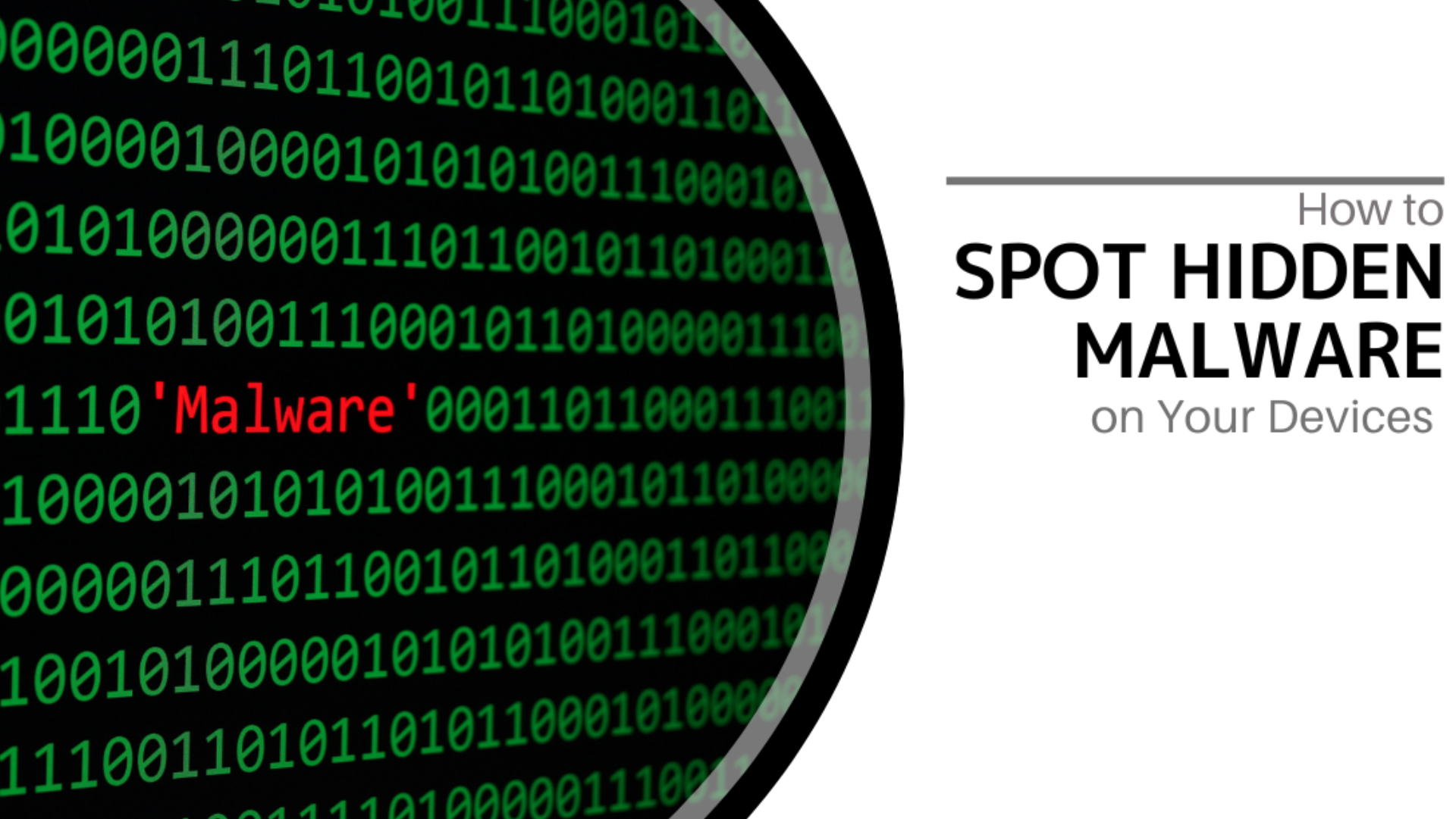 how to spot hidden malware