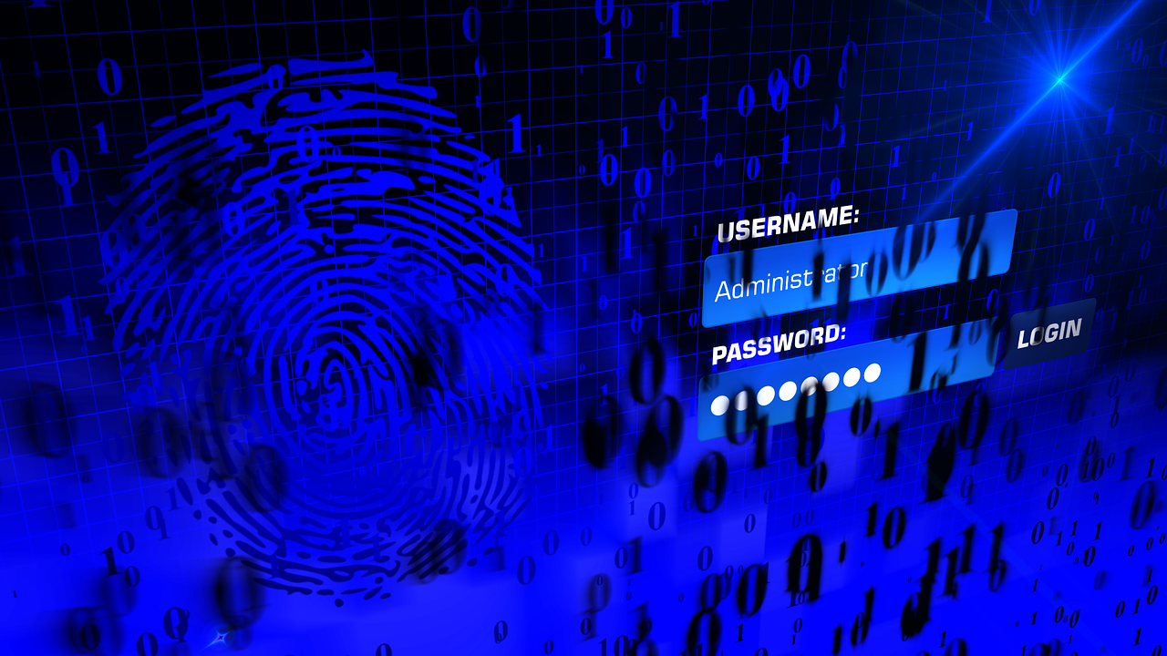 Blue cyber graphic