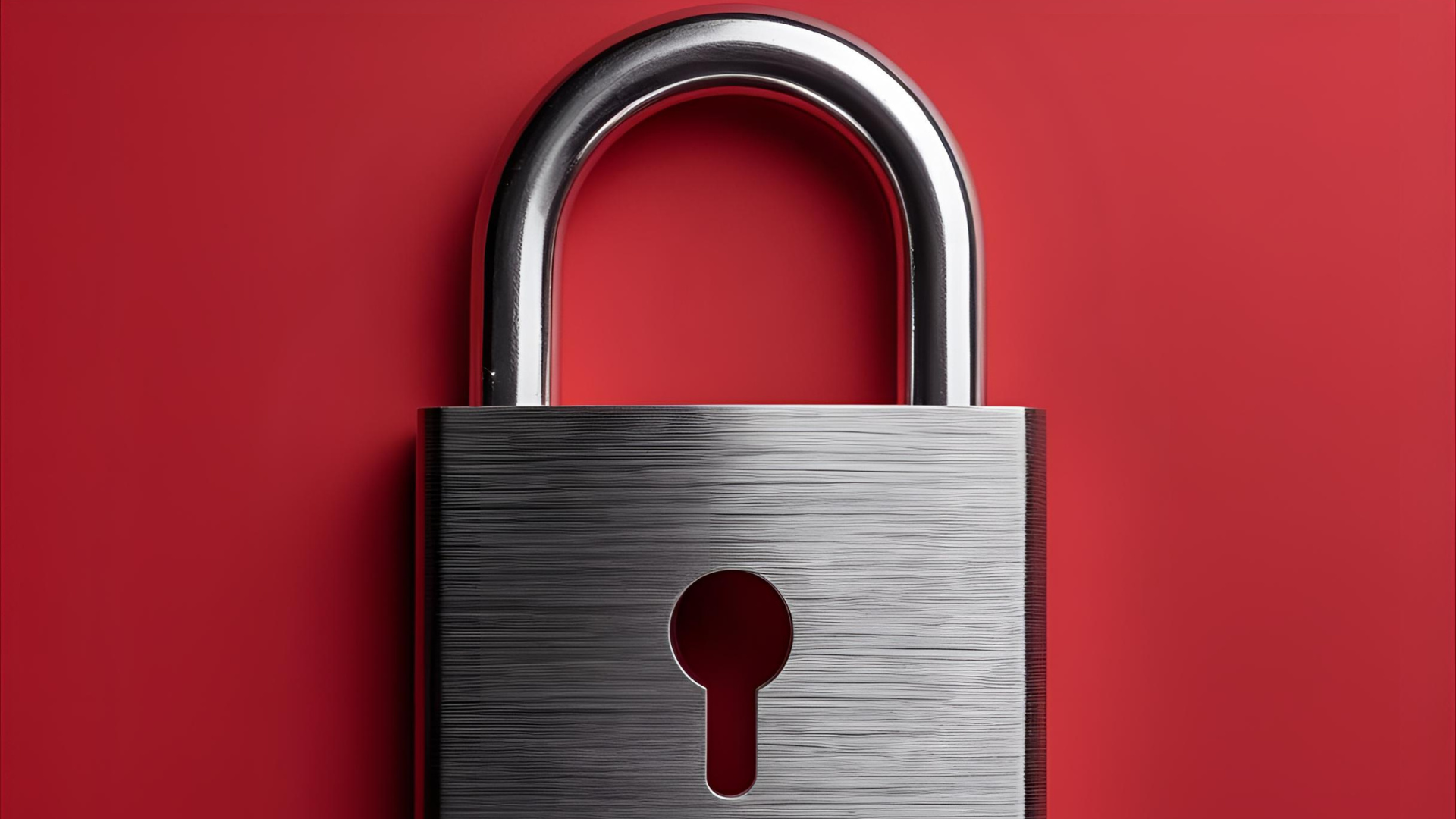 lock with red background