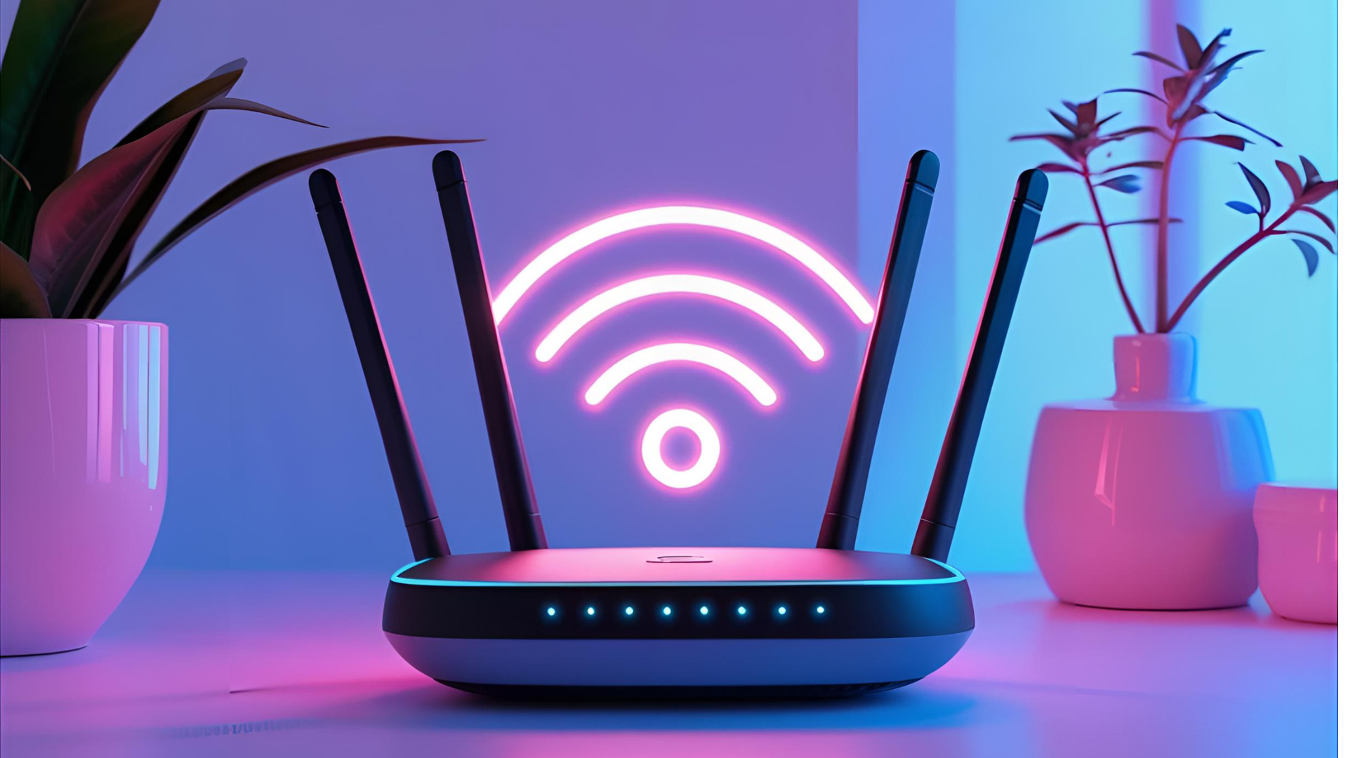 wifi device with bright background