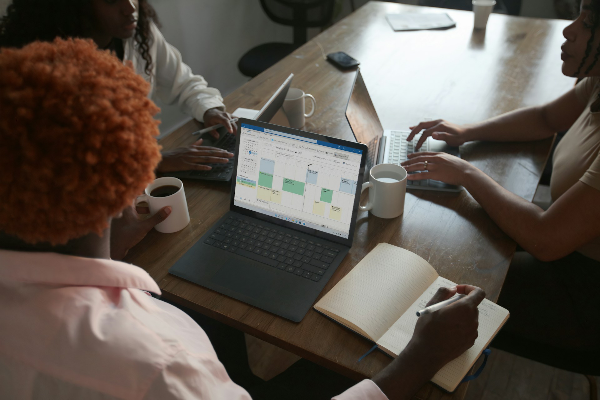laptop with microsoft planner open on it